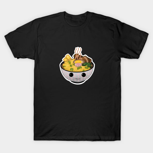 Kawaii Ramen T-Shirt by missfortune-art